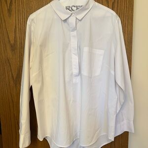White Button-Up Women's Top